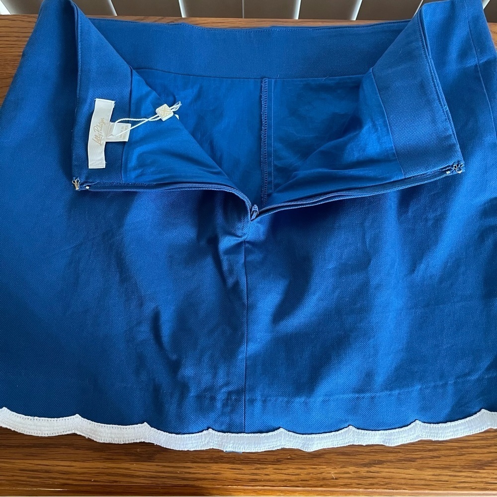 Lilly Pulitzer Michelina Mini Skort Barton Blue Size 12 - Picture 7 of 10